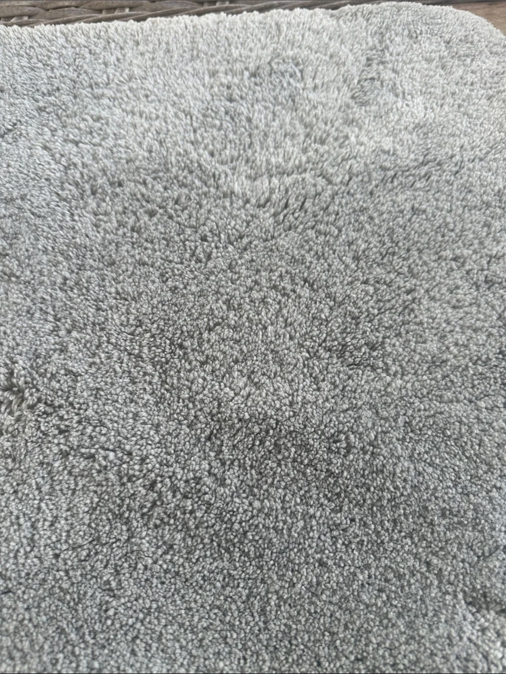 Wamsutta Perfectly Soft Gray Fluffy Lux Bath Mat